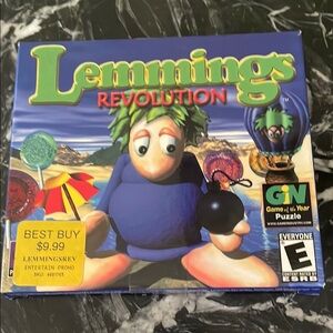 Lemmings Revolution Video Game CD ROM